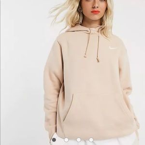 beige nike hoodie